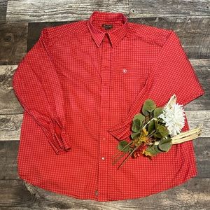 Ariat Red Casual Button Down Shirt